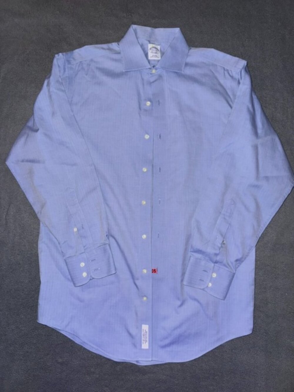 Brooks Brothers Mens Dress Shirt Blue Regent Fit 15.5 33 Long Sleeve Button Down